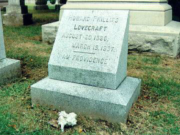 HPL's grave, from www.FindAGrave.com